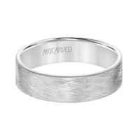 14K White Gold Satin Finish Band