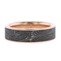 18K Rose Gold Shotgun Barrel Wedding Band
