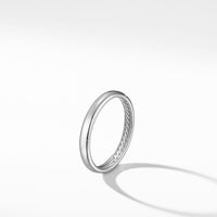 DY Classic Band Ring in 18K White Gold