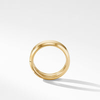 Beveled Band Ring in 18K Yellow Gold