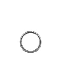 Beveled Band in Grey Titanium