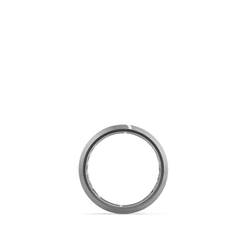 Beveled Band in Grey Titanium