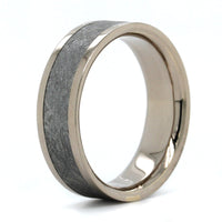 Palladium Gibeon Meteorite Wedding Band