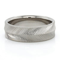 Palladium Parth Pattern Wedding Band