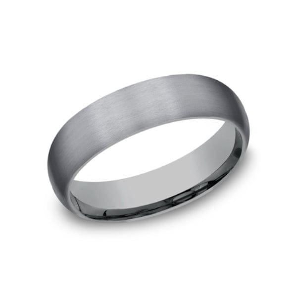 Grey Tantalum Satin Dome Band, Tantalum, Long's Jewelers