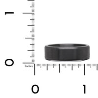 Tantalum Satin Finish Beveled Edge Wedding Ring