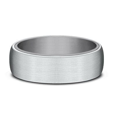 14K White Gold and Tantalum Satin Finish Band