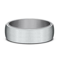 14K White Gold and Tantalum Satin Finish Band
