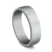 14K White Gold and Tantalum Satin Finish Band