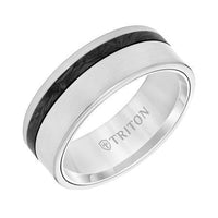 Titanium Band with Carbon Fiber Stripe