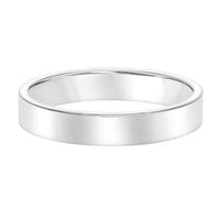 Platinum High Polish Flat Band, Long's Jewelers