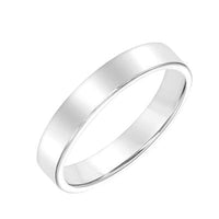 Platinum High Polish Flat Band, Long's Jewelers