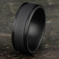 Dark Tantalum Wedding Ring