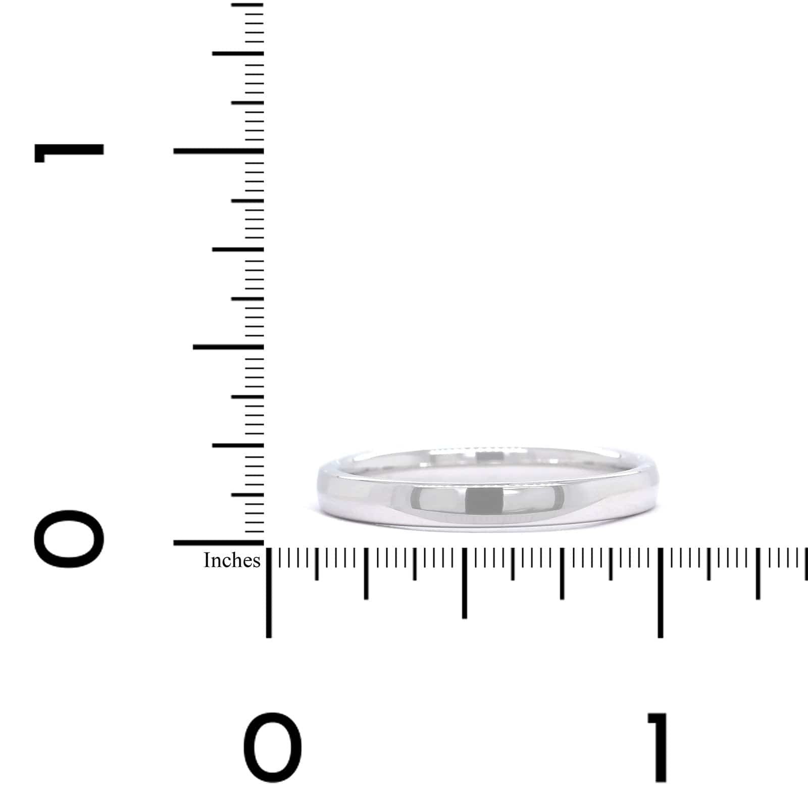 14K White Gold Polished Band