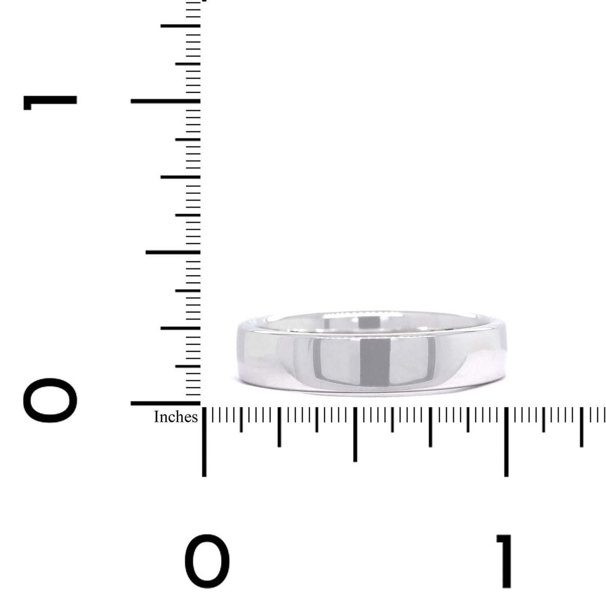 14K White Gold Polished Band