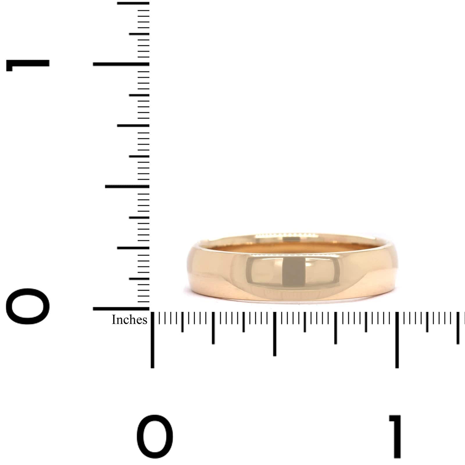 14K Yellow Gold Polished Band – Long's Jewelers