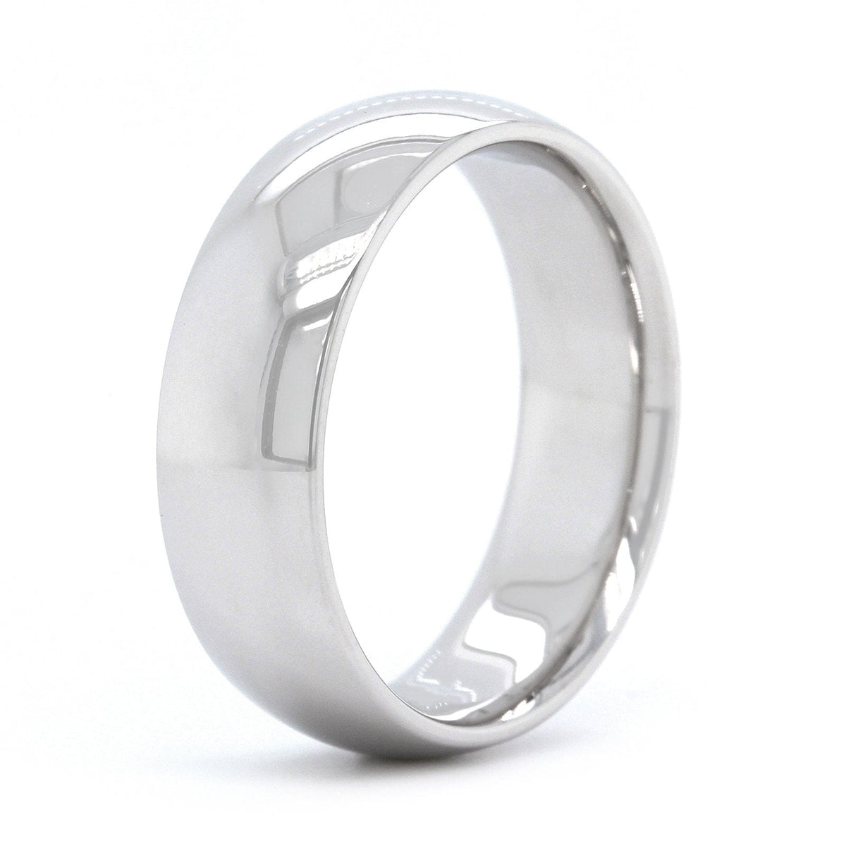 14K White Gold Polished Band