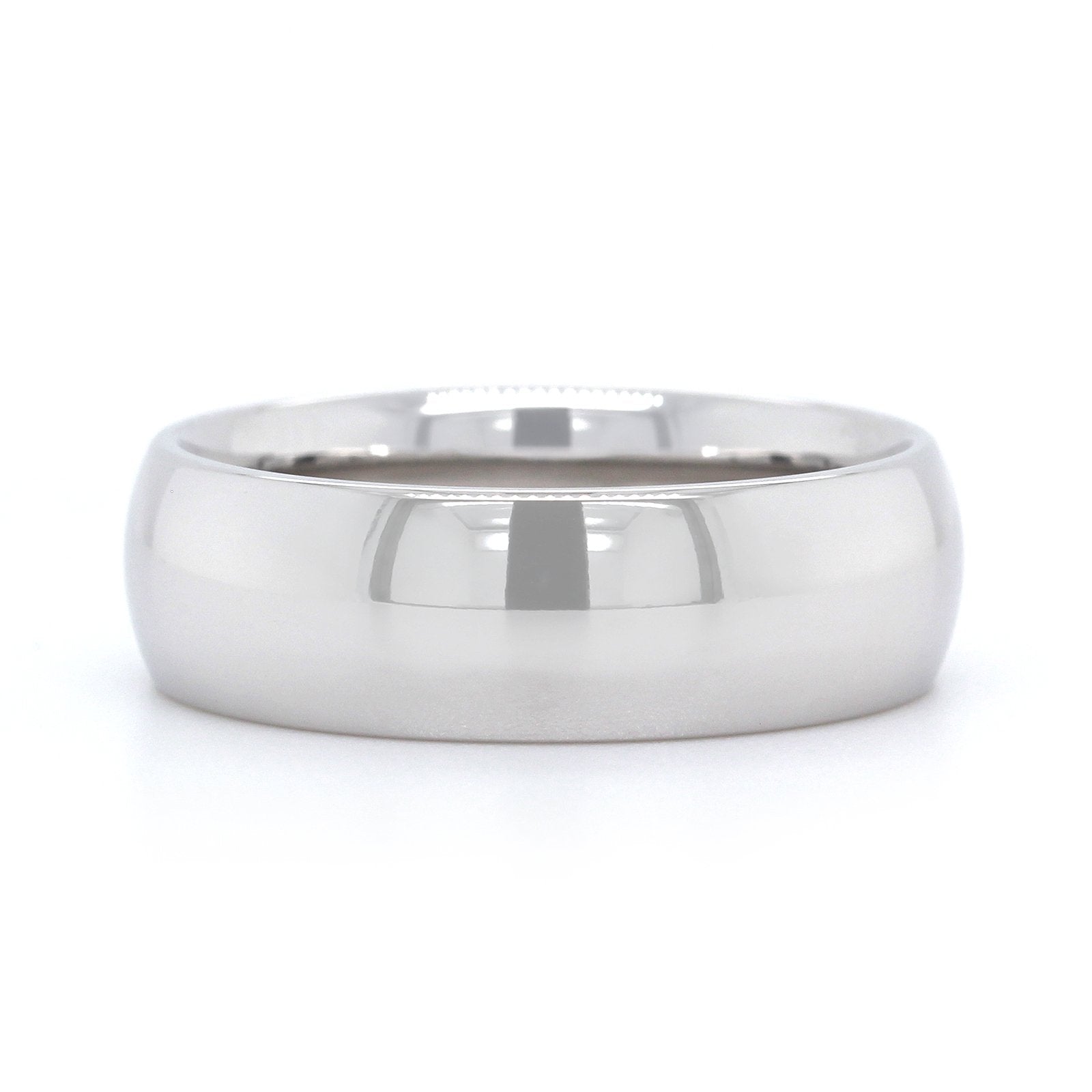 14K White Gold Polished Band