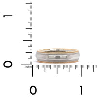 14K Two-Tone Polished with Milgrain Band