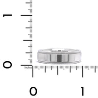 14K White Gold High Polished with Milgrain Edge Band