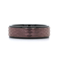 Black Tungsten with Brown Tungsten Center Band