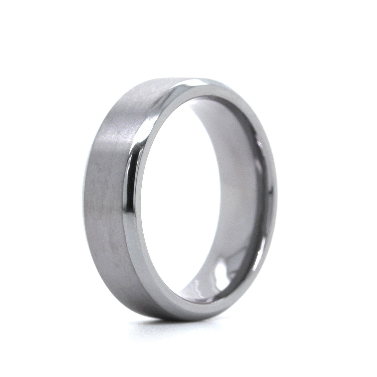 Grey Tantalum Band with Brushed Center