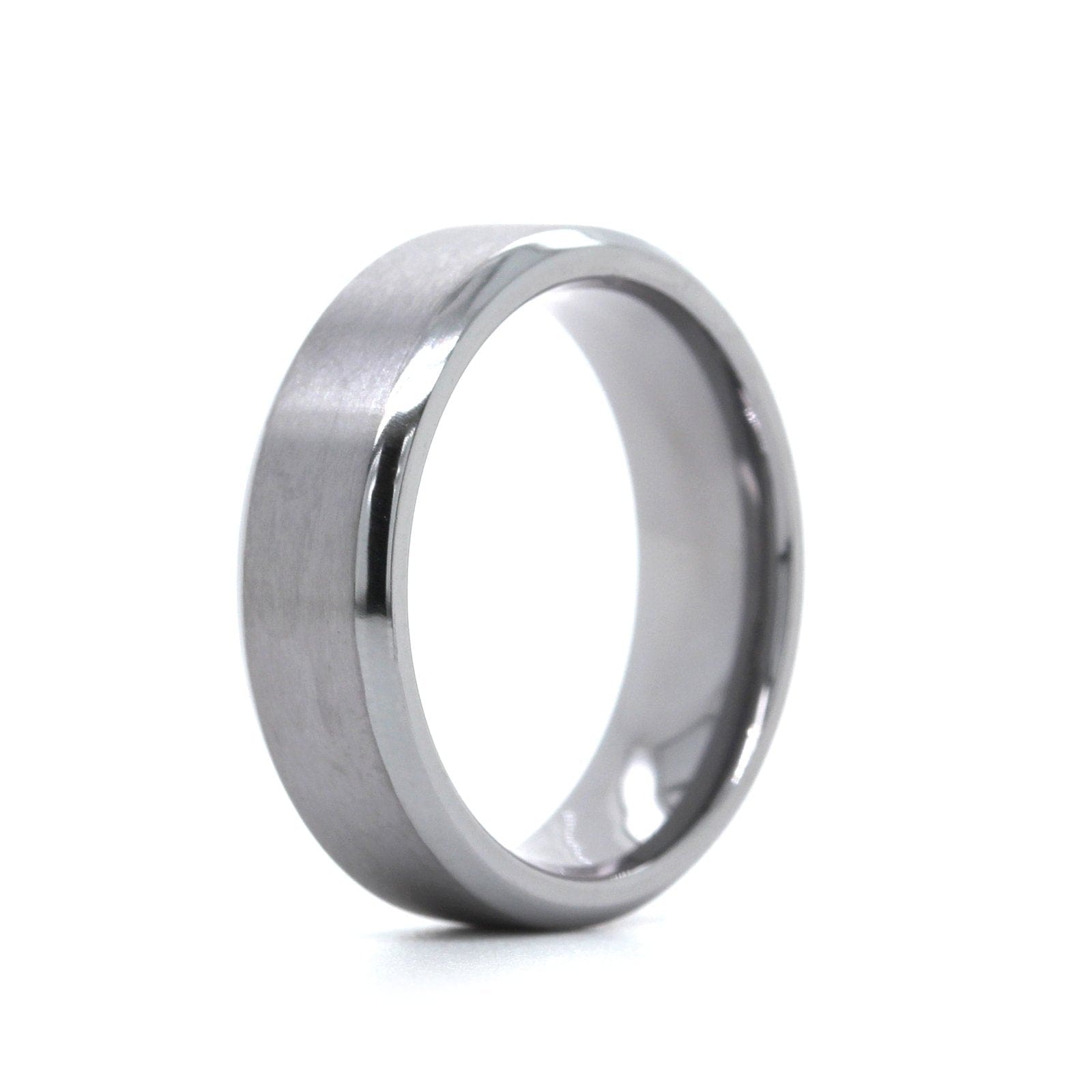 Grey Tantalum Band with Brushed Center