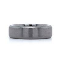 Grey Tantalum Band with Brushed Center