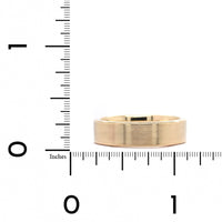 14K Yellow Gold Brushed Finish Band