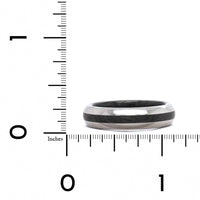 Titanium Carbon Fiber Center Polish Edge Band