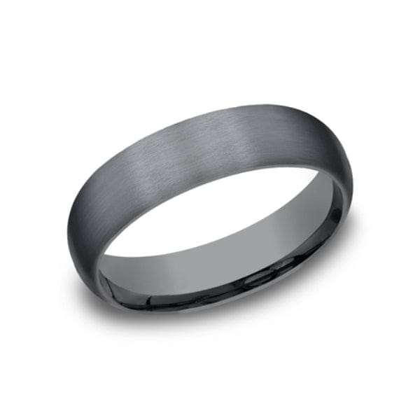 Dark Tantalum Satin Dome Band, Tantalum, Long's Jewelers