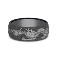 Tantalum Dragon Design Band, Tantalum, Long's Jewelers