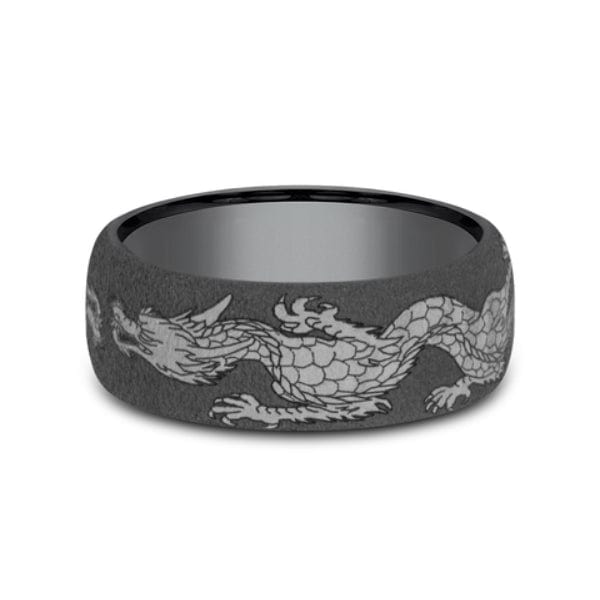 Tantalum Dragon Design Band, Tantalum, Long's Jewelers