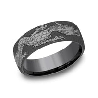 Tantalum Dragon Design Band, Tantalum, Long's Jewelers