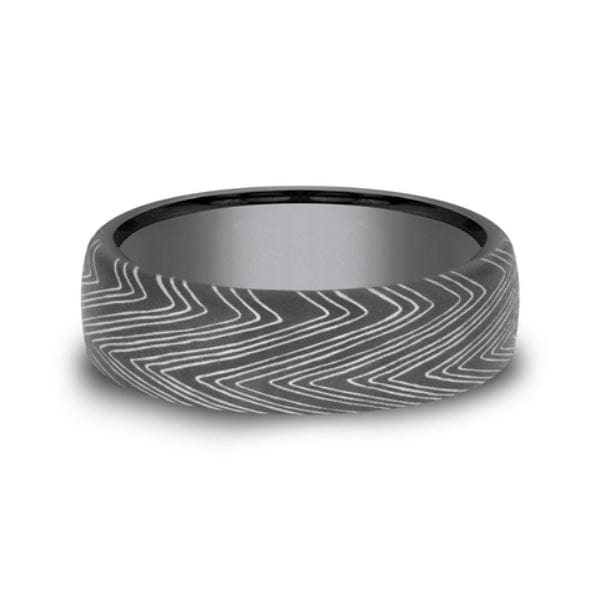 Tamascus Herringbone Pattern Band, Tamascus, Long's Jewelers