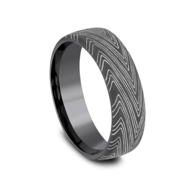 Tamascus Herringbone Pattern Band, Tamascus, Long's Jewelers