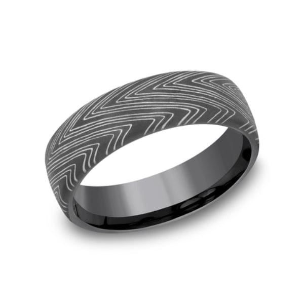 Tamascus Herringbone Pattern Band, Tamascus, Long's Jewelers