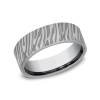 Tamascus Tiger Stripe Pattern Band, Tamascus, Long's Jewelers