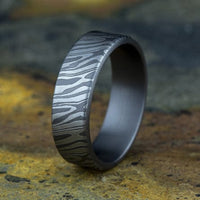 Tamascus Tiger Stripe Pattern Band, Tamascus, Long's Jewelers