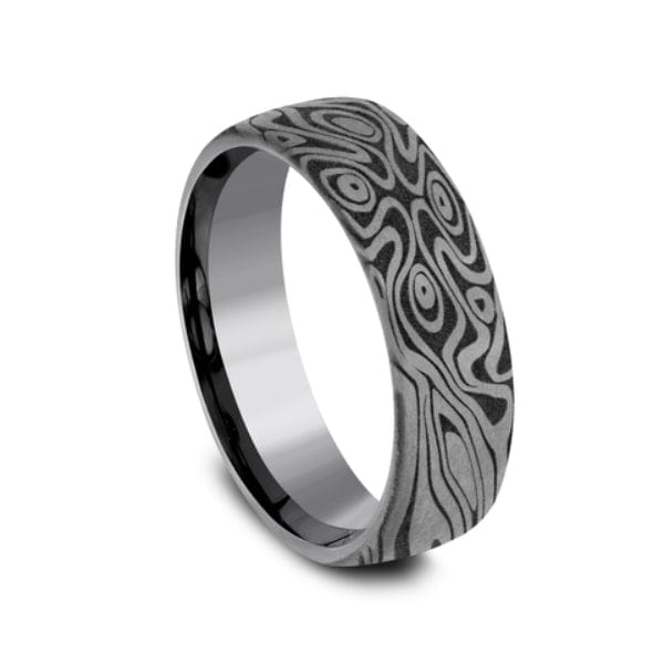 Tamascus Birds Eye Pattern Band, Tamascus, Long's Jewelers