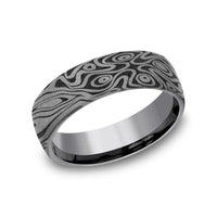 Tamascus Birds Eye Pattern Band, Tamascus, Long's Jewelers