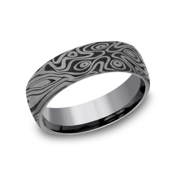 Tamascus Birds Eye Pattern Band, Tamascus, Long's Jewelers