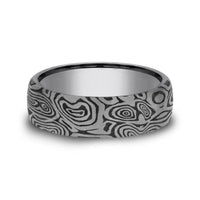 Tamascus Vortex Pattern Band, Tamascus, Long's Jewelers