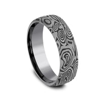 Tamascus Vortex Pattern Band, Tamascus, Long's Jewelers
