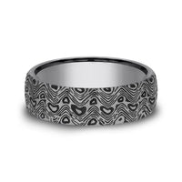 Tamascus Wave Pattern Band, Tamascus, Long's Jewelers