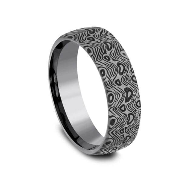 Tamascus Wave Pattern Band, Tamascus, Long's Jewelers