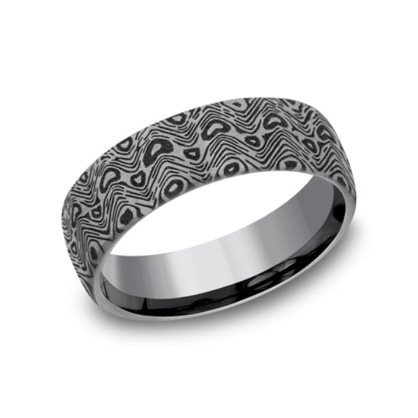 Tamascus Wave Pattern Band, Tamascus, Long's Jewelers