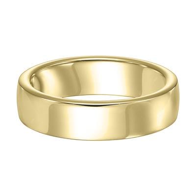 14K Yellow Gold High Polish Band, Long's Jewelers