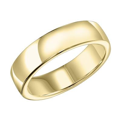14K Yellow Gold High Polish Band, Long's Jewelers