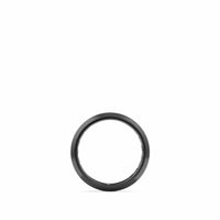 Beveled Band Ring in Black Titanium, 6mm